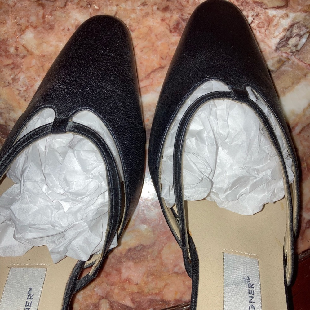 Aigner Black Leather Mules - Picture 8 of 13